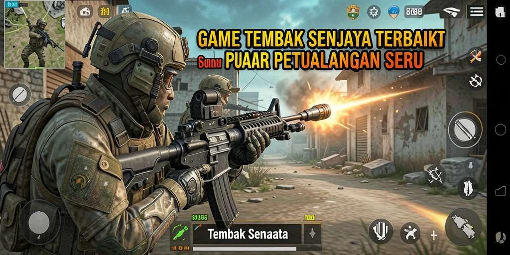 Tampilan antarmuka CU888 dengan berbagai opsi senjata dan mode permainan.