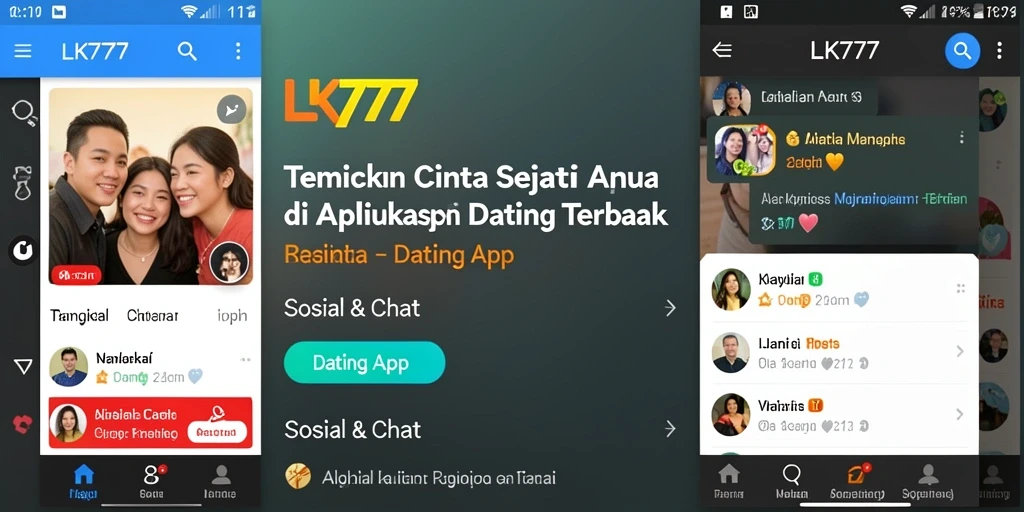 Antarmuka LK777 menampilkan profil pengguna dengan jelas dan menarik.
