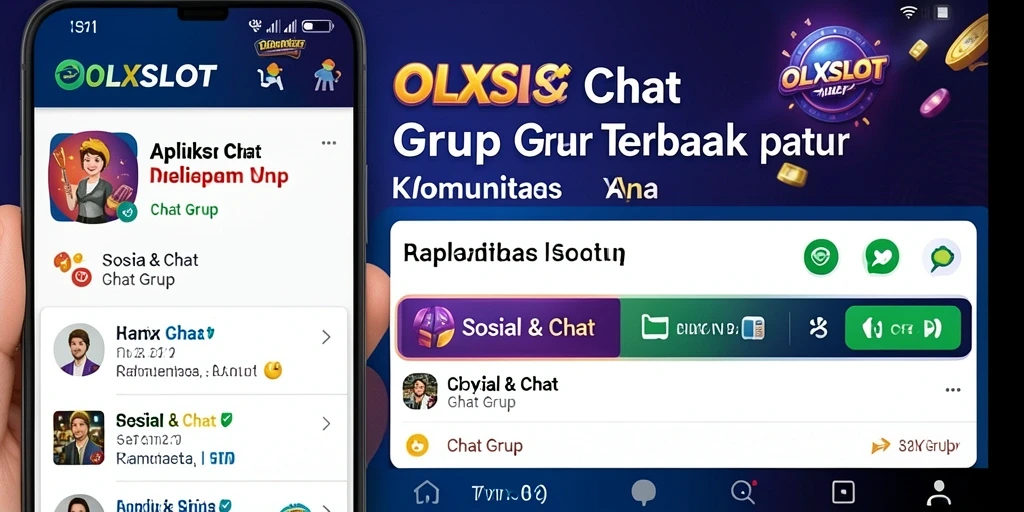 Tampilan antarmuka utama OLXSLOT untuk chatting grup yang menarik.