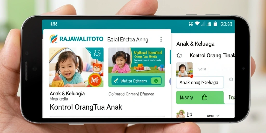 Tampilan antarmuka RAJAWALITOTO yang user-friendly untuk kontrol orang tua.