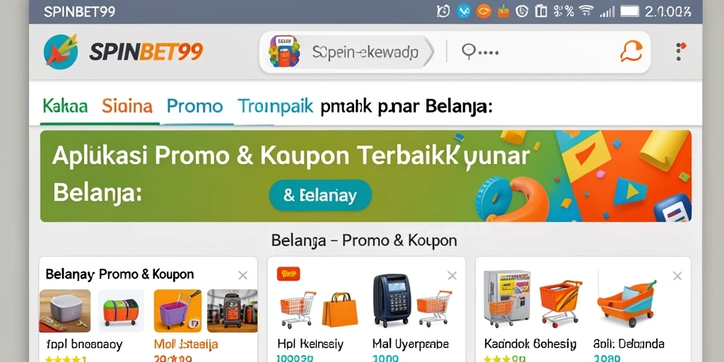 Tampilan antarmuka SPINBET99 yang user-friendly dan penuh promo.